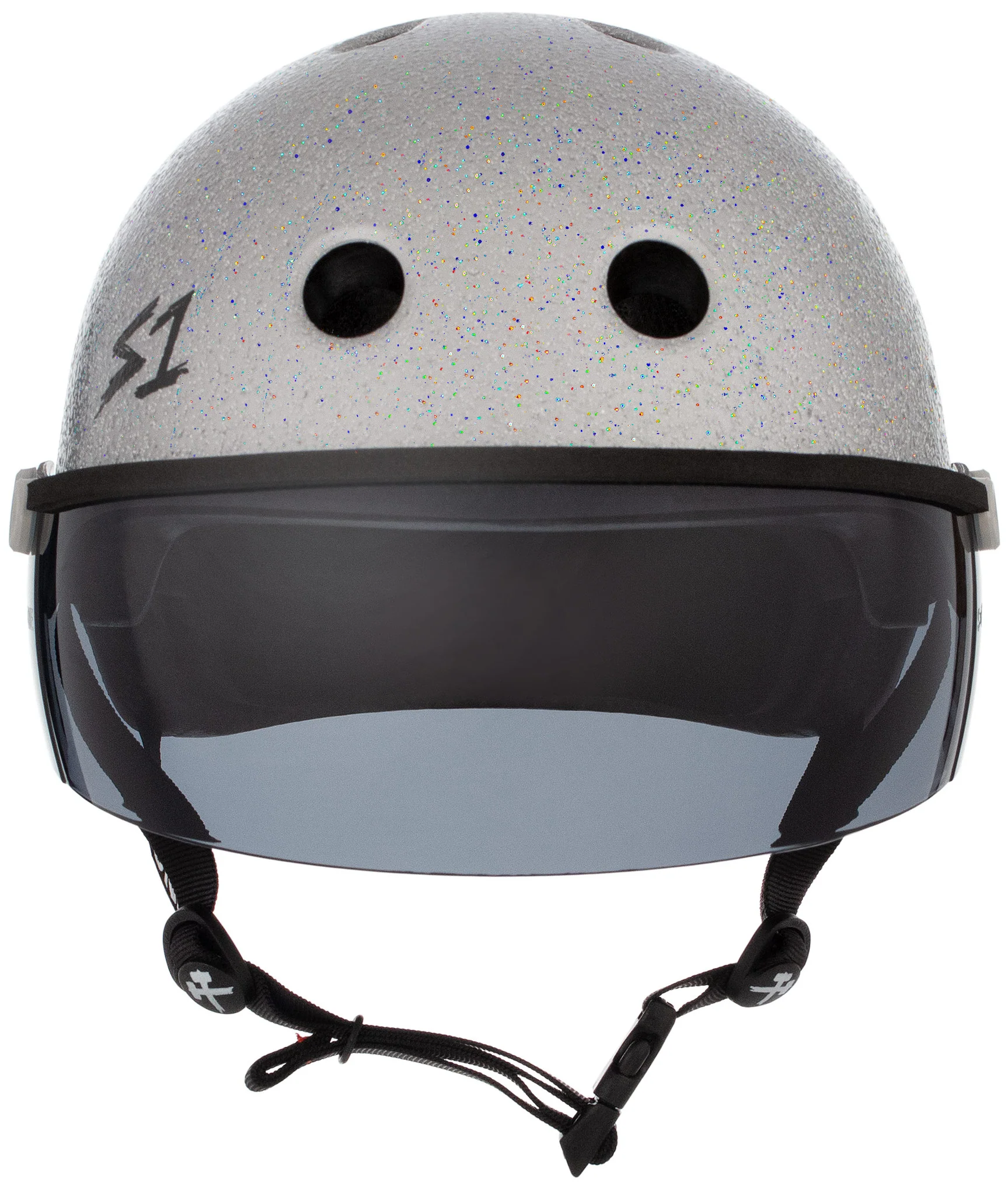 S1 Lifer Visor Gen 2 Helmet - Silver Gloss Glitter - Image 9