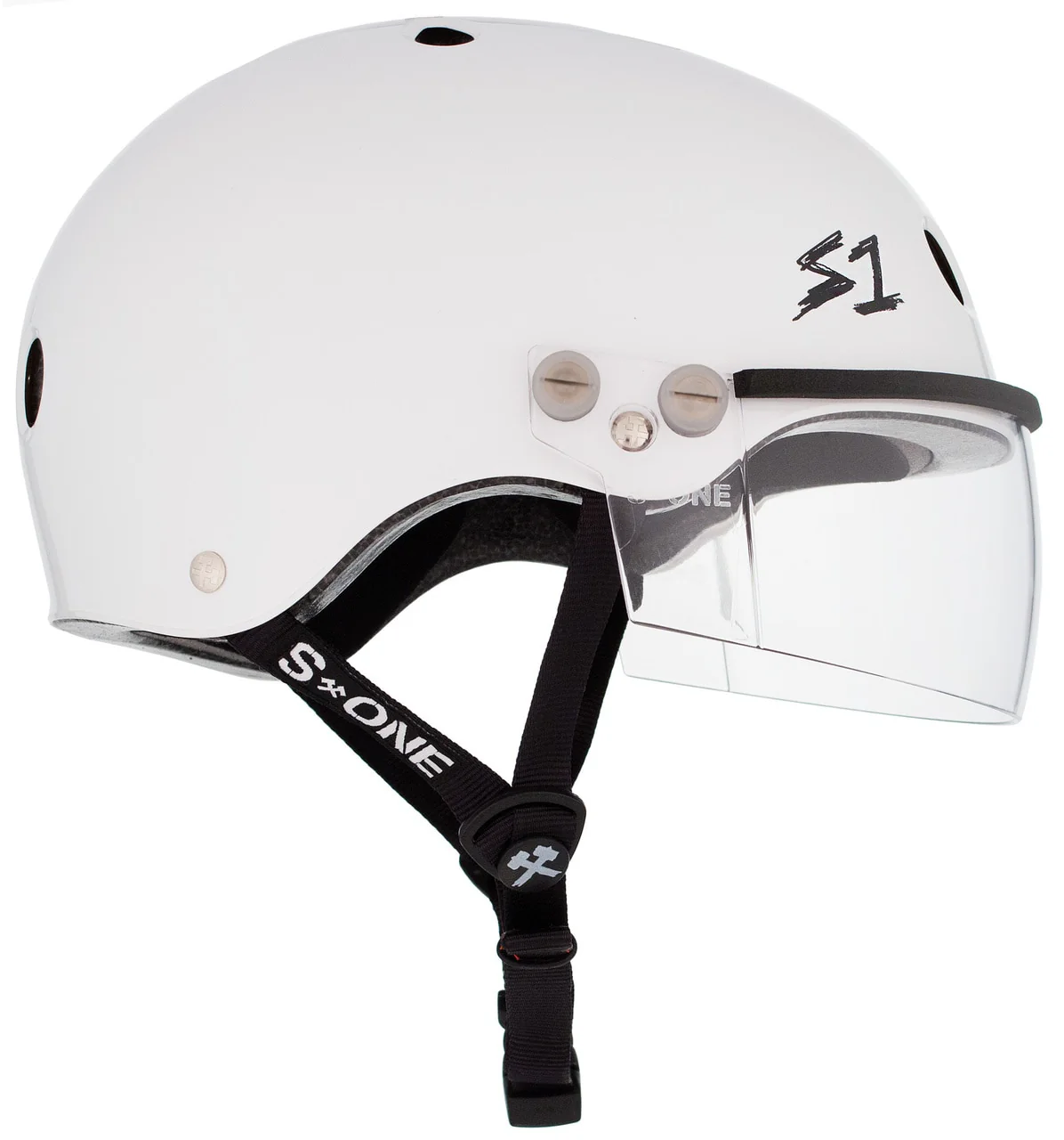 S1 Lifer Visor Gen 2 Helmet - White Gloss - Image 2