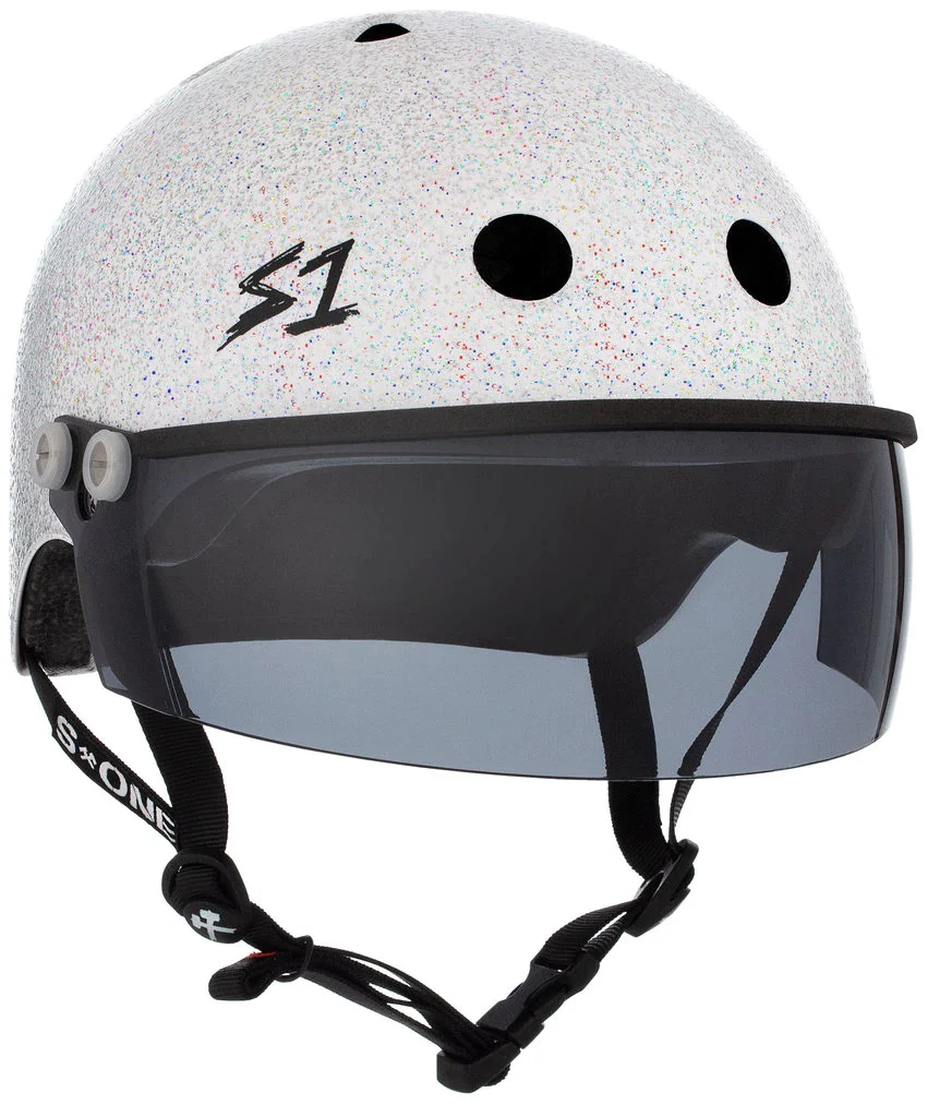 S1 Lifer Visor Gen 2 Helmet - White Gloss Glitter - Image 3