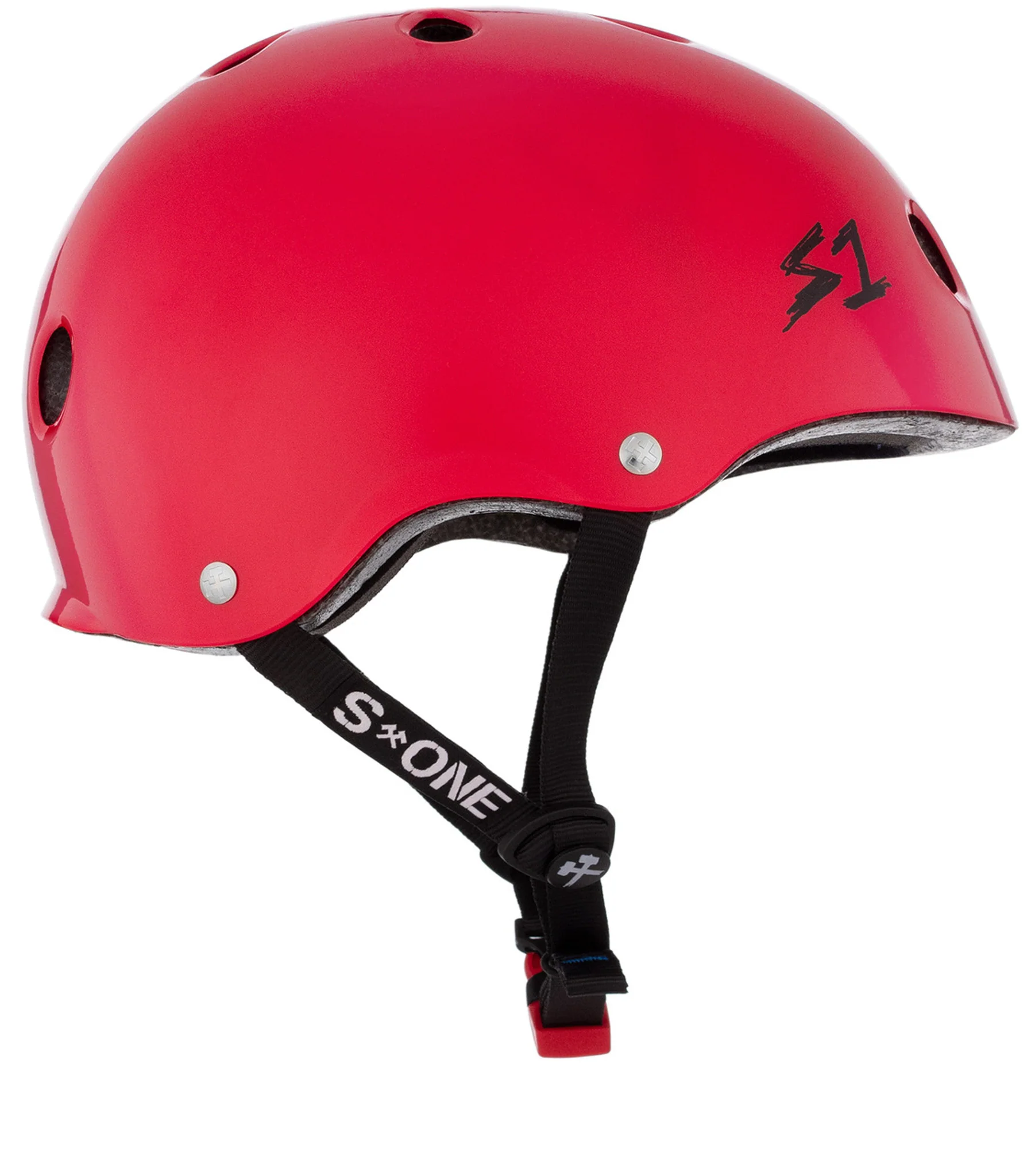 S1 Mini Lifer Helmet - Bright Red Gloss - Image 2