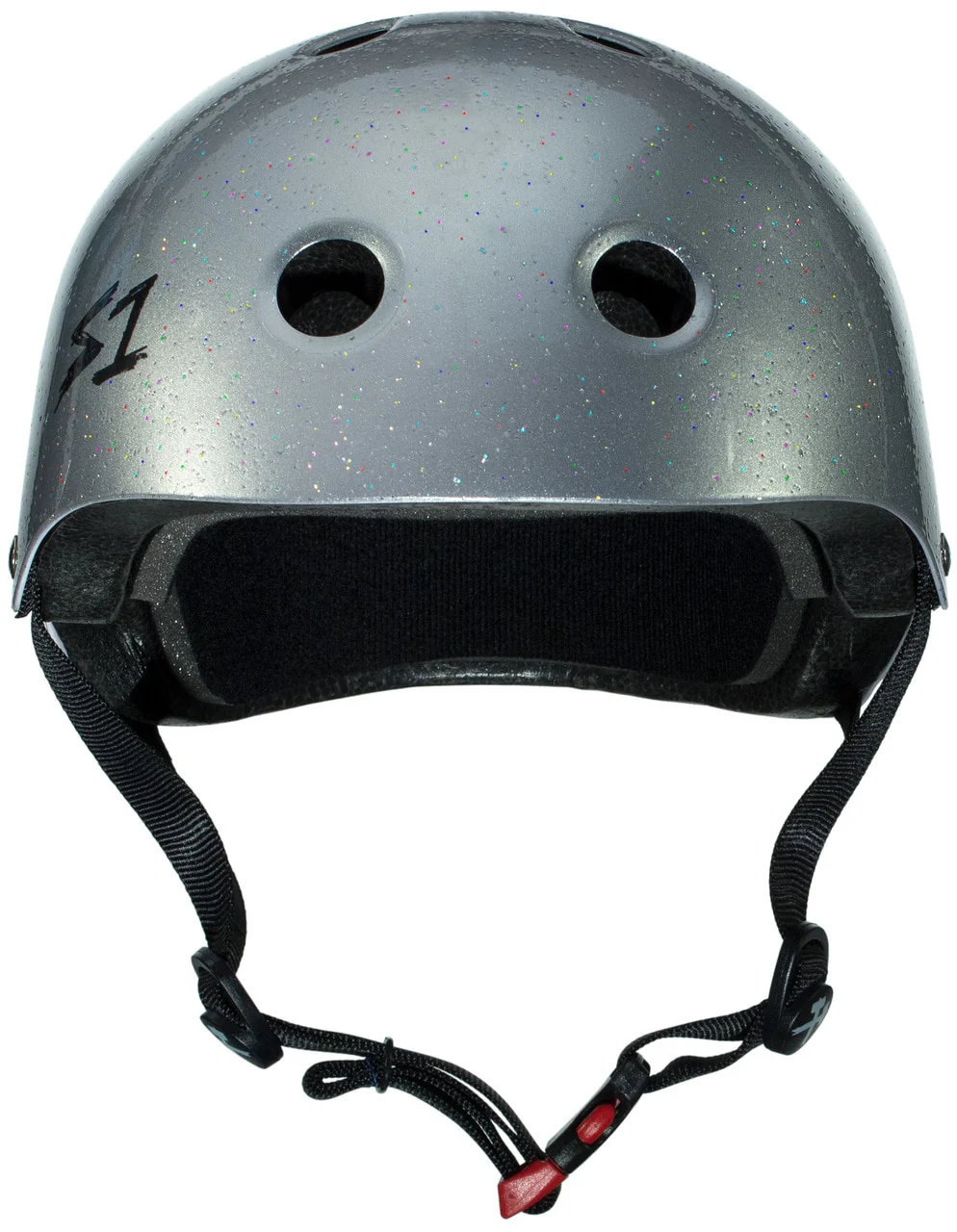 S1 Mini Lifer Helmet - Silver Gloss Glitter - Image 3