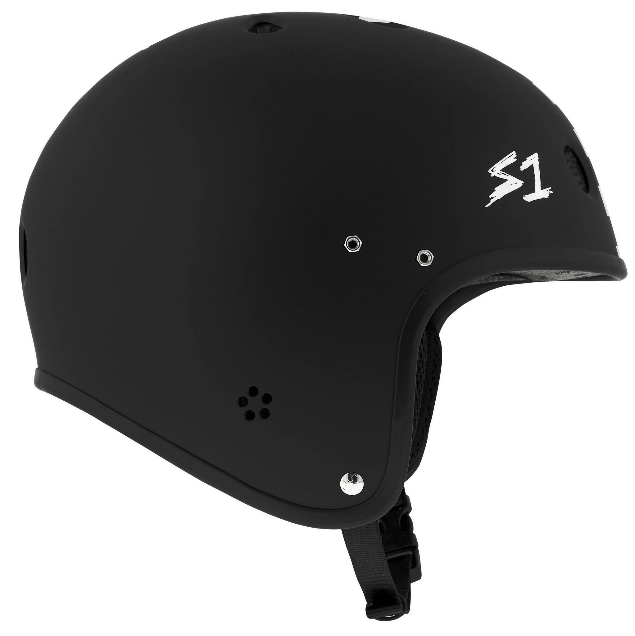 S1 Retro Lifer E-Helmet - Black Matte/Checkers - Image 2