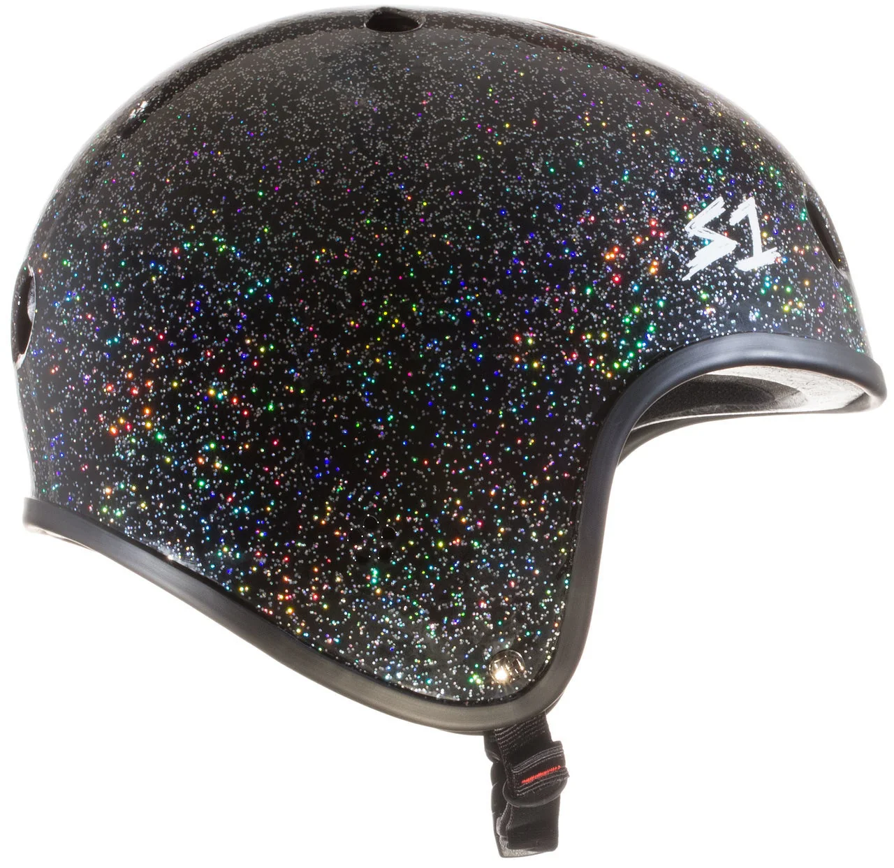 S1 Retro Lifer Helmet - Black Gloss Glitter - Image 2
