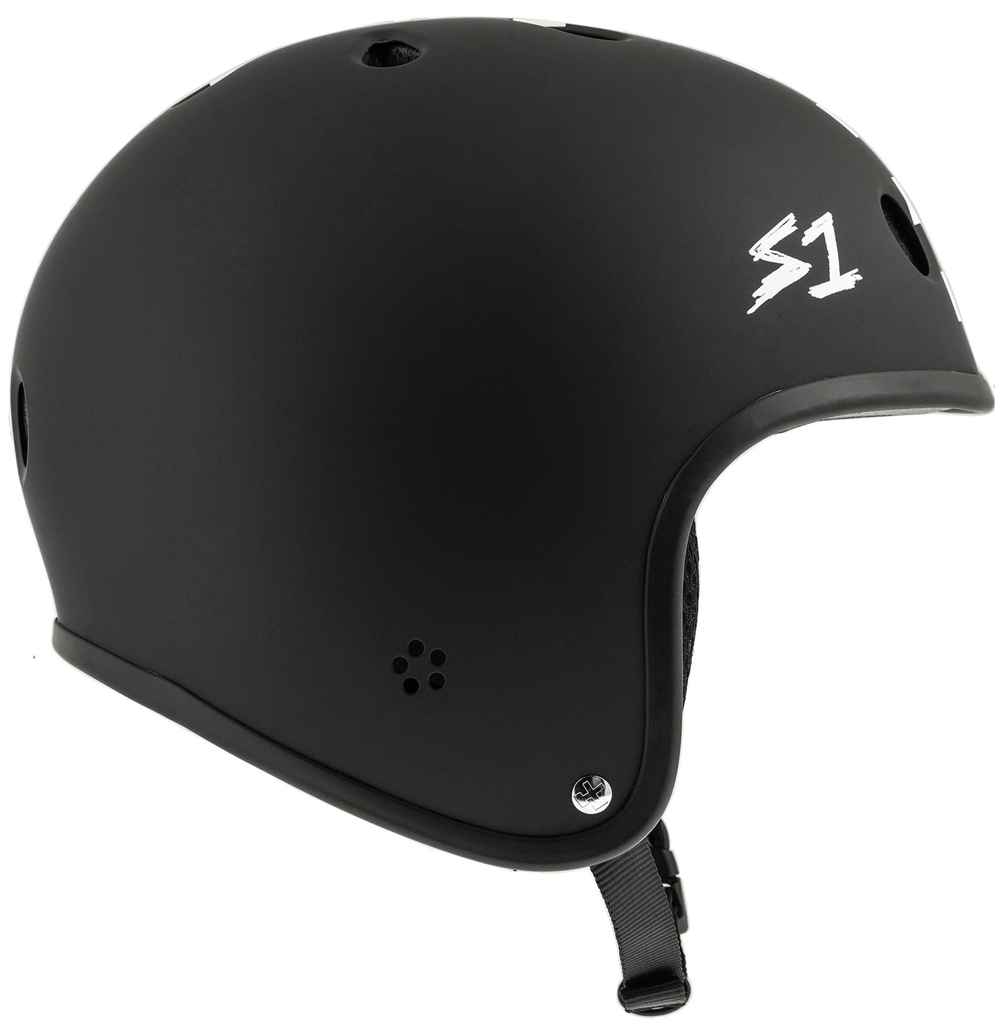 S1 Retro Lifer Helmet - Black Matte/White Checkers - Image 2