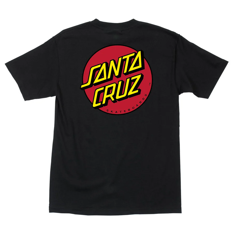 Santa Cruz Classic Dot T-Shirt Medium - Black - Image 2