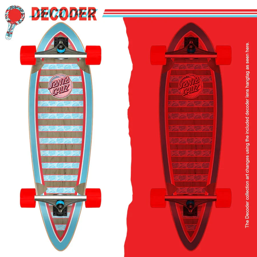 Santa Cruz Decoder Wave Pintail Cruiser Complete - 9.20″ - Image 3
