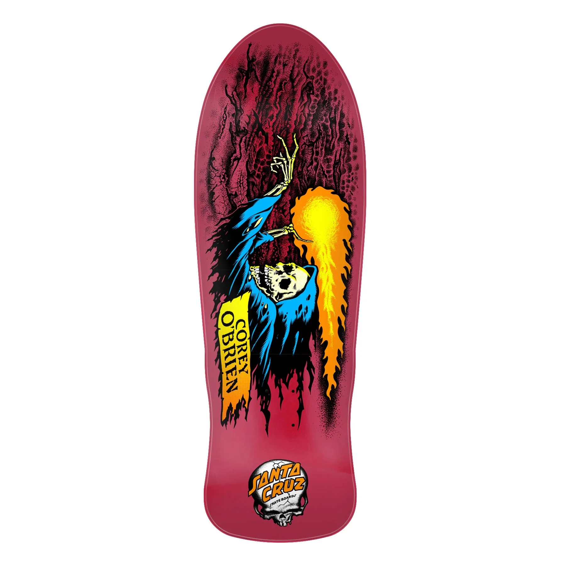 Santa Cruz O'Brien Reaper Reissue Skateboard Deck - 9.85″