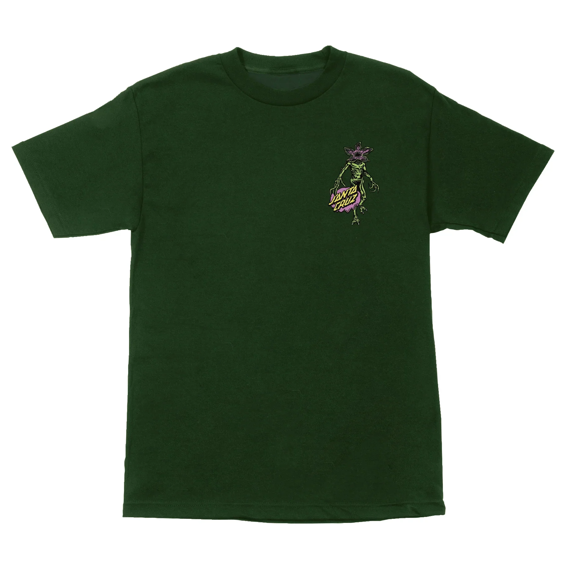 Santa Cruz x Stranger Things Demogorgon Dot T-Shirt - Forest