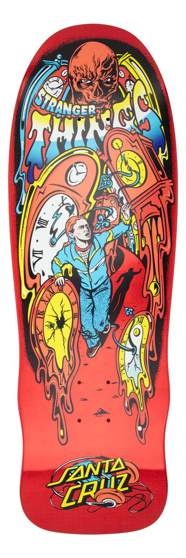 Santa Cruz x Stranger Things Grabke Max Melting Clock Skateboard Deck - 9.7″ - Image 2