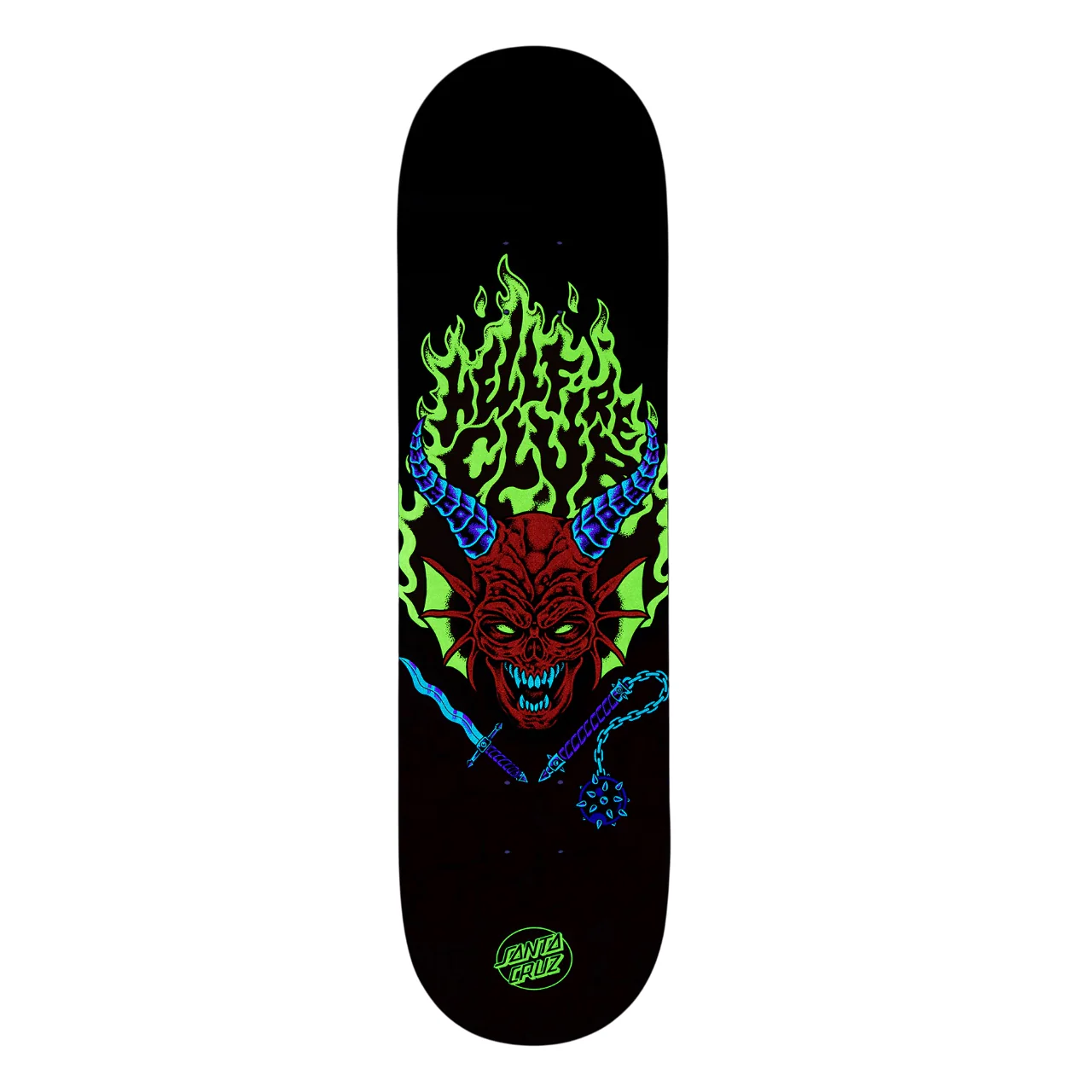 Santa Cruz x Stranger Things Hellfire Club Skateboard Deck - 8.25″ - Image 3