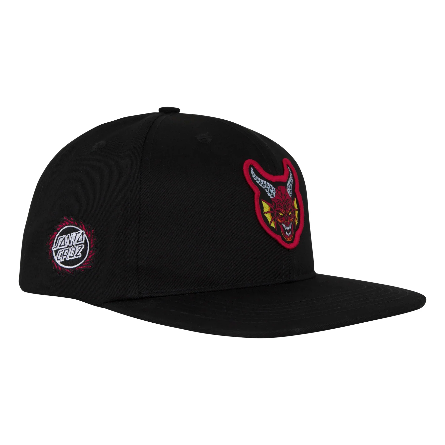 Santa Cruz x Stranger Things Hellfire Club Snapback Hat - Black - Image 3