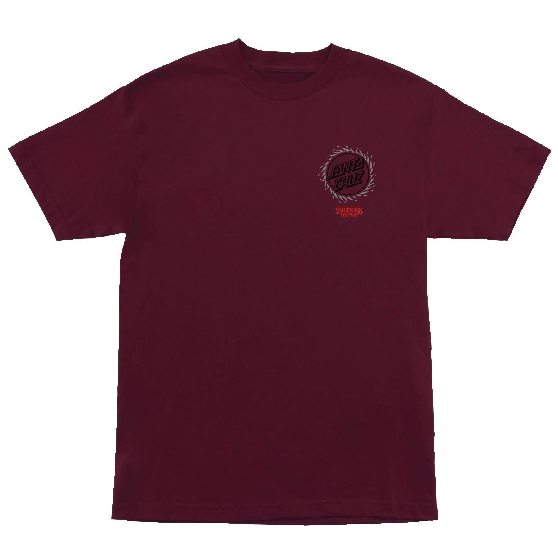 Santa Cruz x Stranger Things Hellfire Pit T-Shirt - Maroon