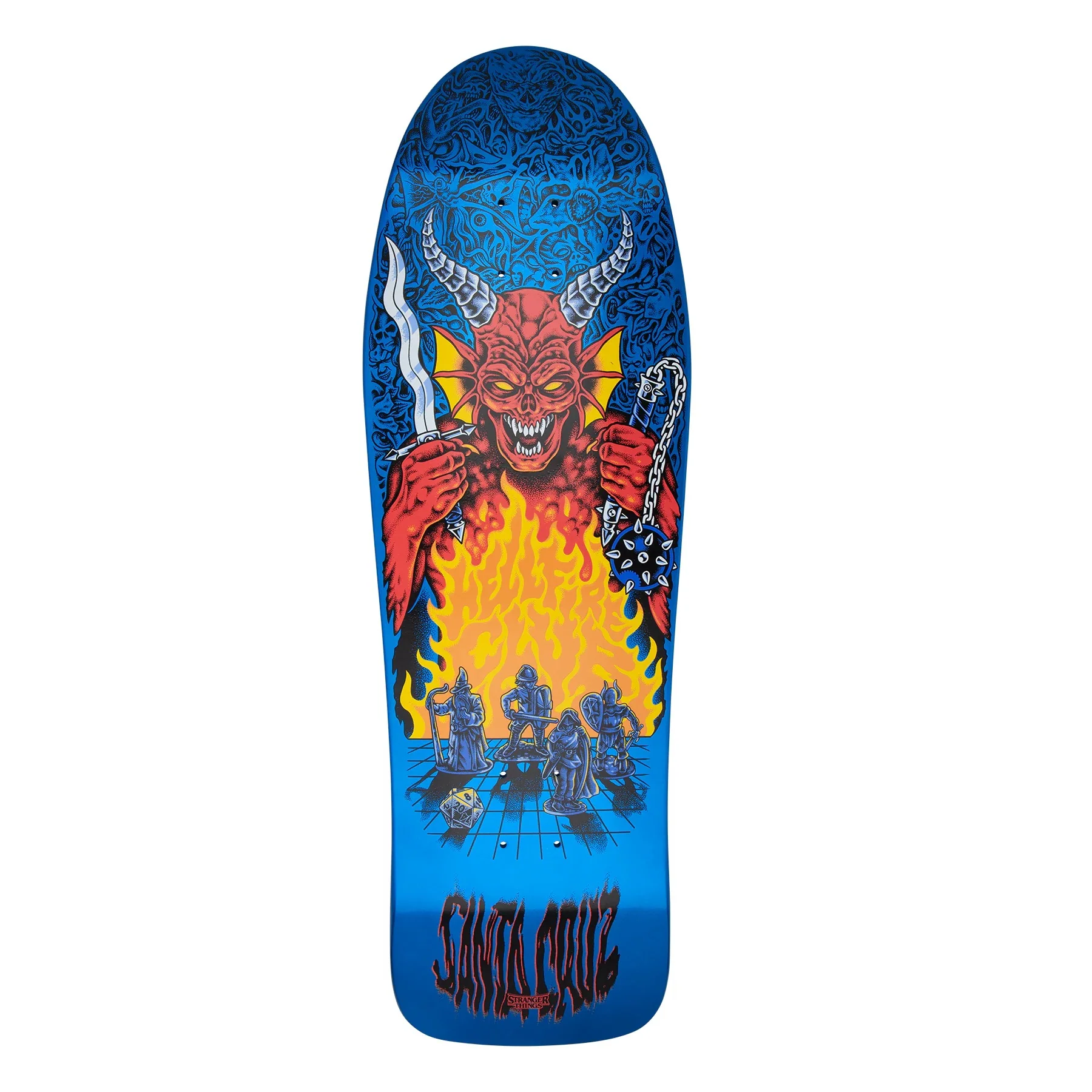 Santa Cruz x Stranger Things Knox Hellfire Pit Skateboard Deck - 10.07″ - Image 2