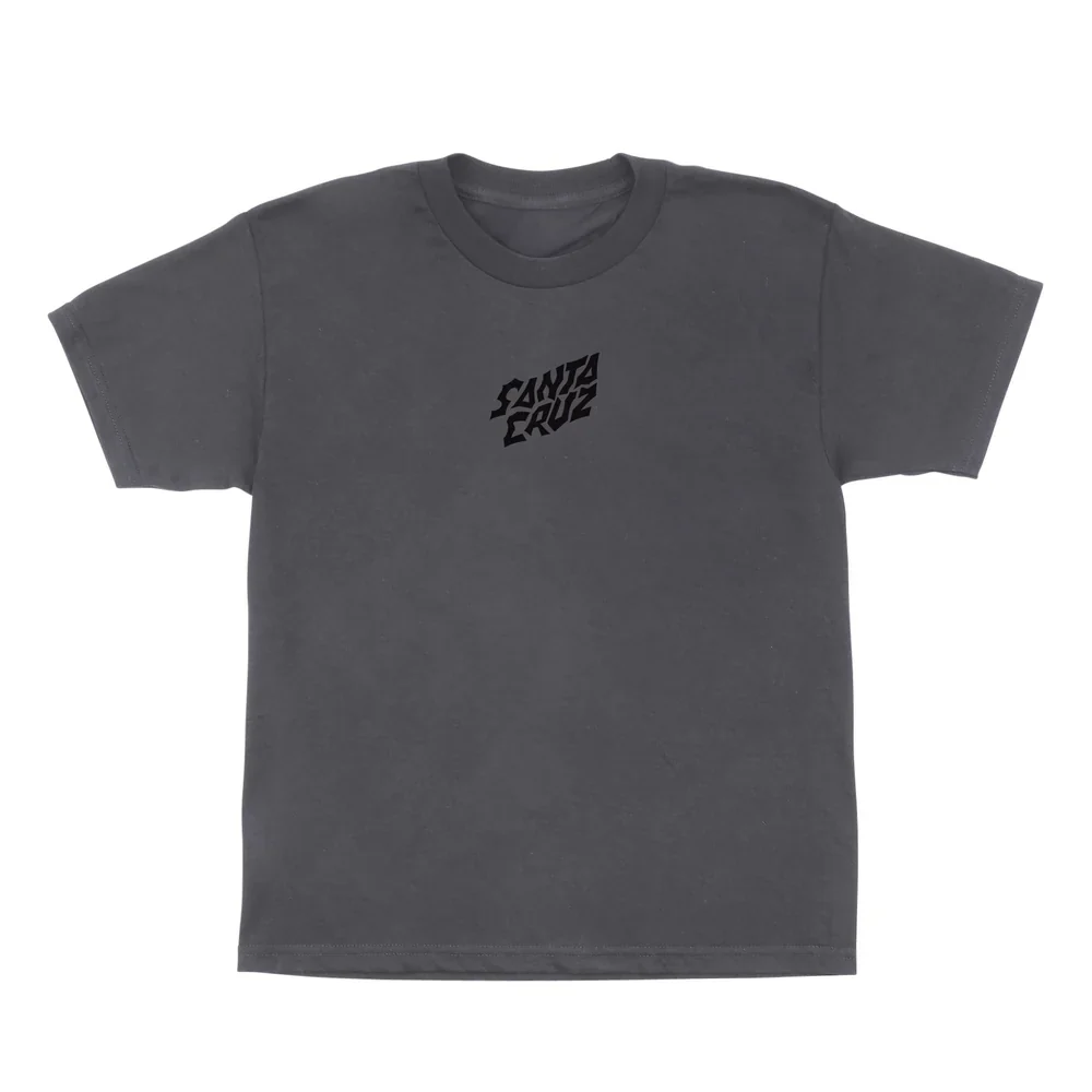Santa Cruz x Stranger Things Screaming Lights Youth T-Shirt - Charcoal