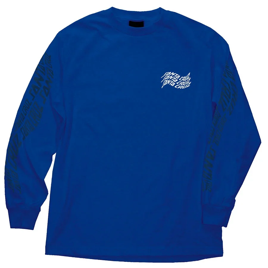 Santa Cruz Vortex Hand Long Sleeve Mens T-Shirt - Royal Blue - Image 2
