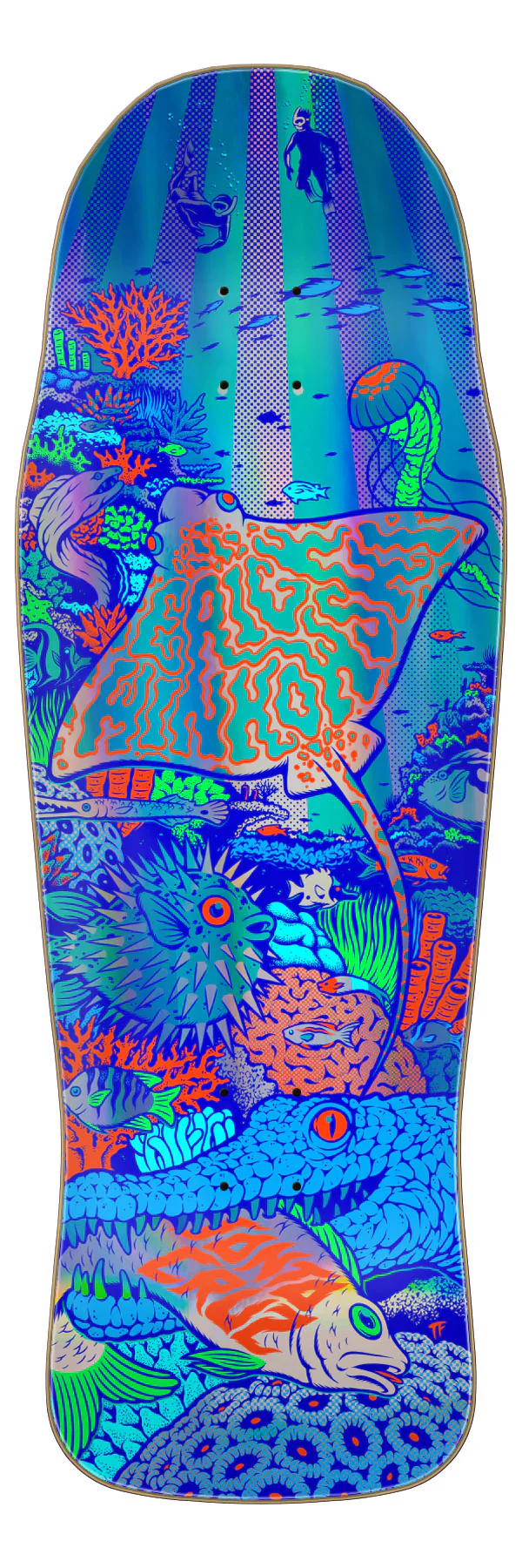 Santa Cruz Winkowski Aquatic Prismatic Shaped Deck - 10.34"