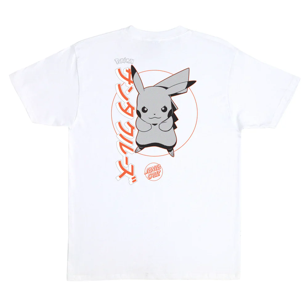 Santa Cruz x Pokémon SC Pikachu T-Shirt - White - Image 2