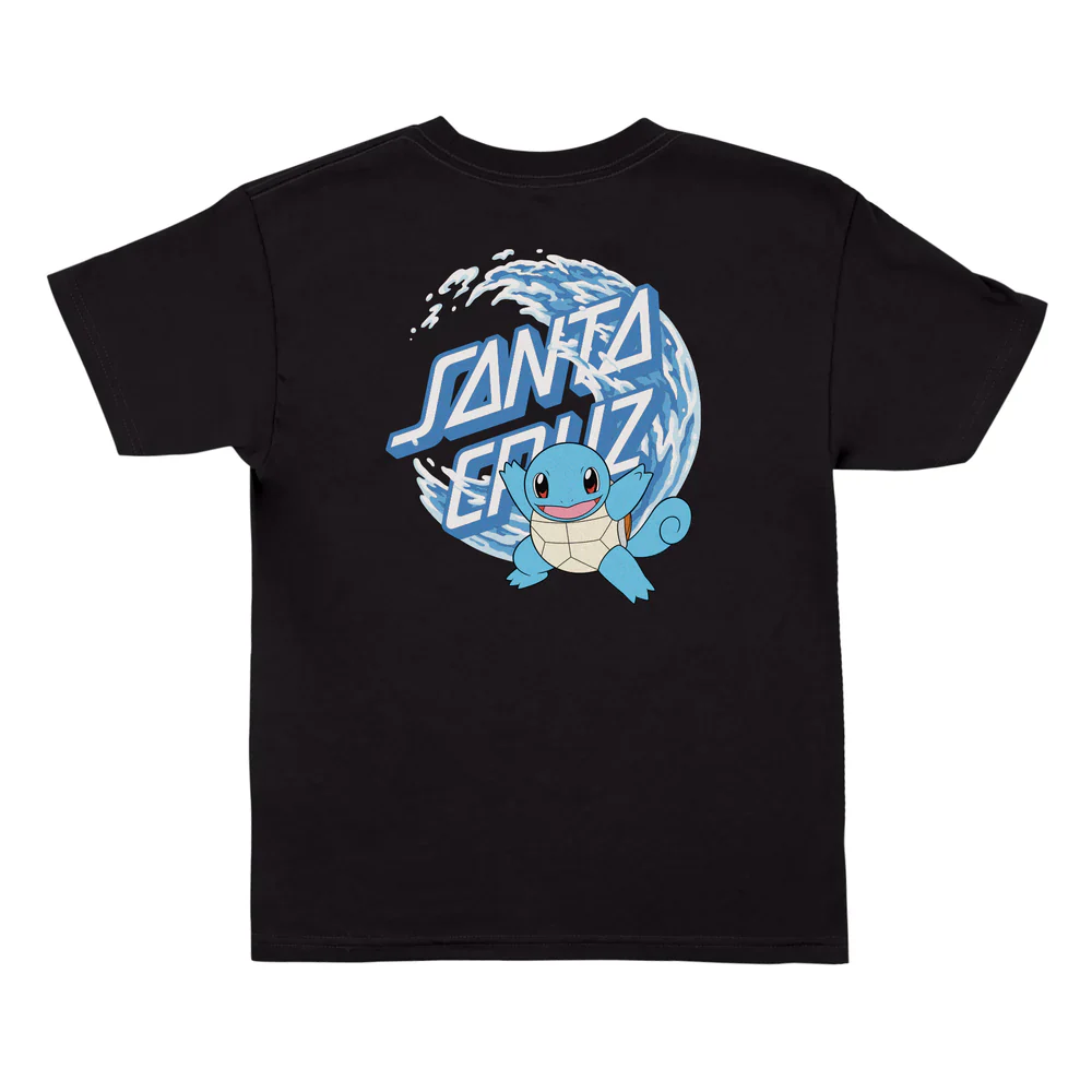 Santa Cruz x Pokémon Water Type 1 Youth T-Shirt - Black - Image 2