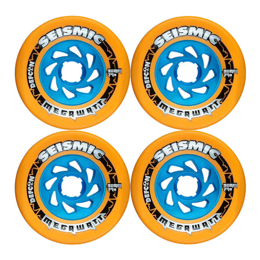 Seismic Megawatt Defcon Wheels 90x58mm 74a - Mango (Set of 4) - Image 2