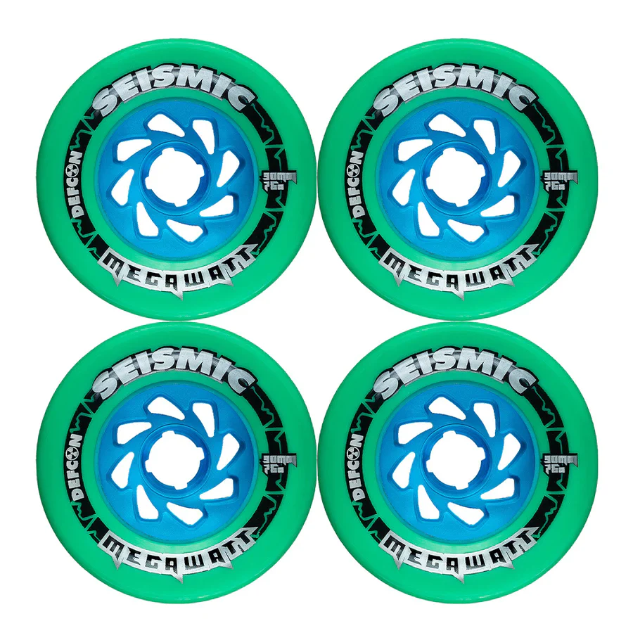 Seismic Megawatt Defcon Wheels 90x58mm 76a - Mint (Set of 4) - Image 2