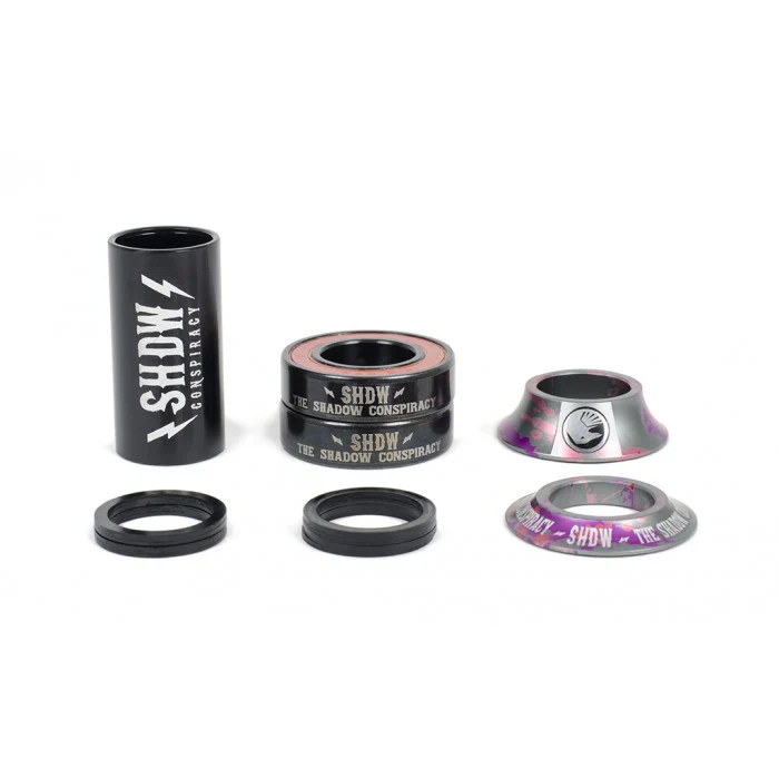 Shadow Conspiracy BMX Stacked Mid Bottom Bracket - Viral Tie Dye