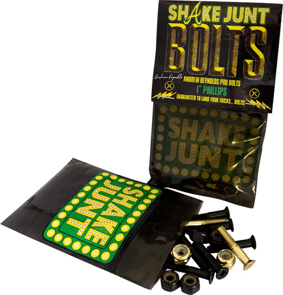 Shake Junt Reynolds Bolts 1" Phillips - Black/Gold