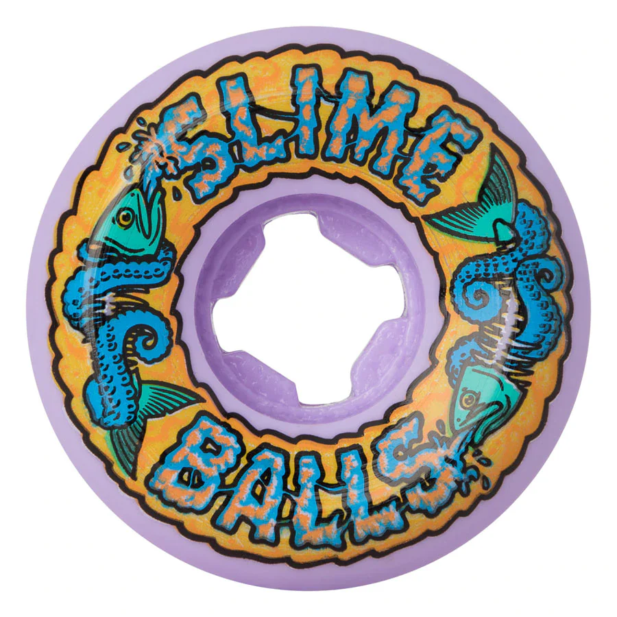 Slime Balls Fish Balls Speed Balls Wheels 99a - Purple (Set of 4)
