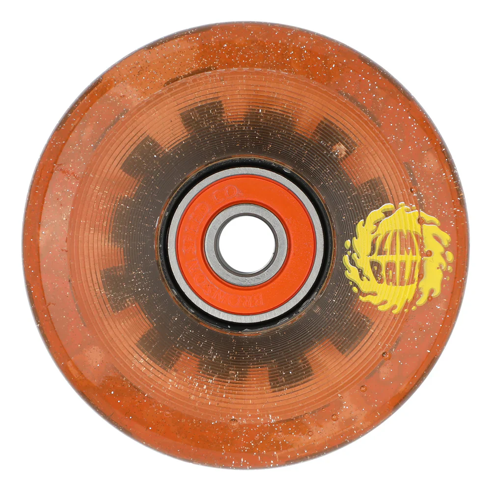 Slime Balls Frog Trips Light Ups OG Slime Wheels 60mm 78a - Red Glitter (Set of 4) - Image 2