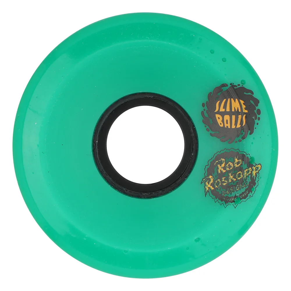 Slime Balls Roskopp Face Two Reissue OG Slime Wheels 60mm 78a - Green (Set of 4) - Image 2