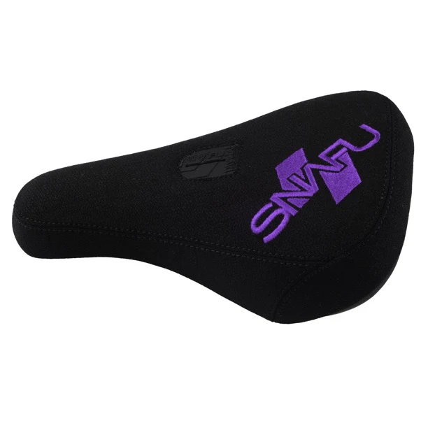 Snafu BMX Padded Fat Pivotal Seat - Black/Purple
