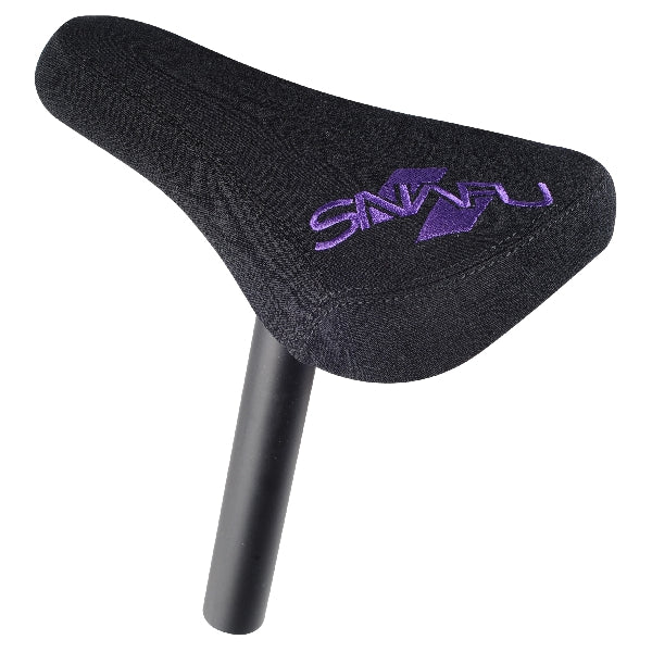 Snafu Solo Seat Padded & Post Combo - Black/Purple