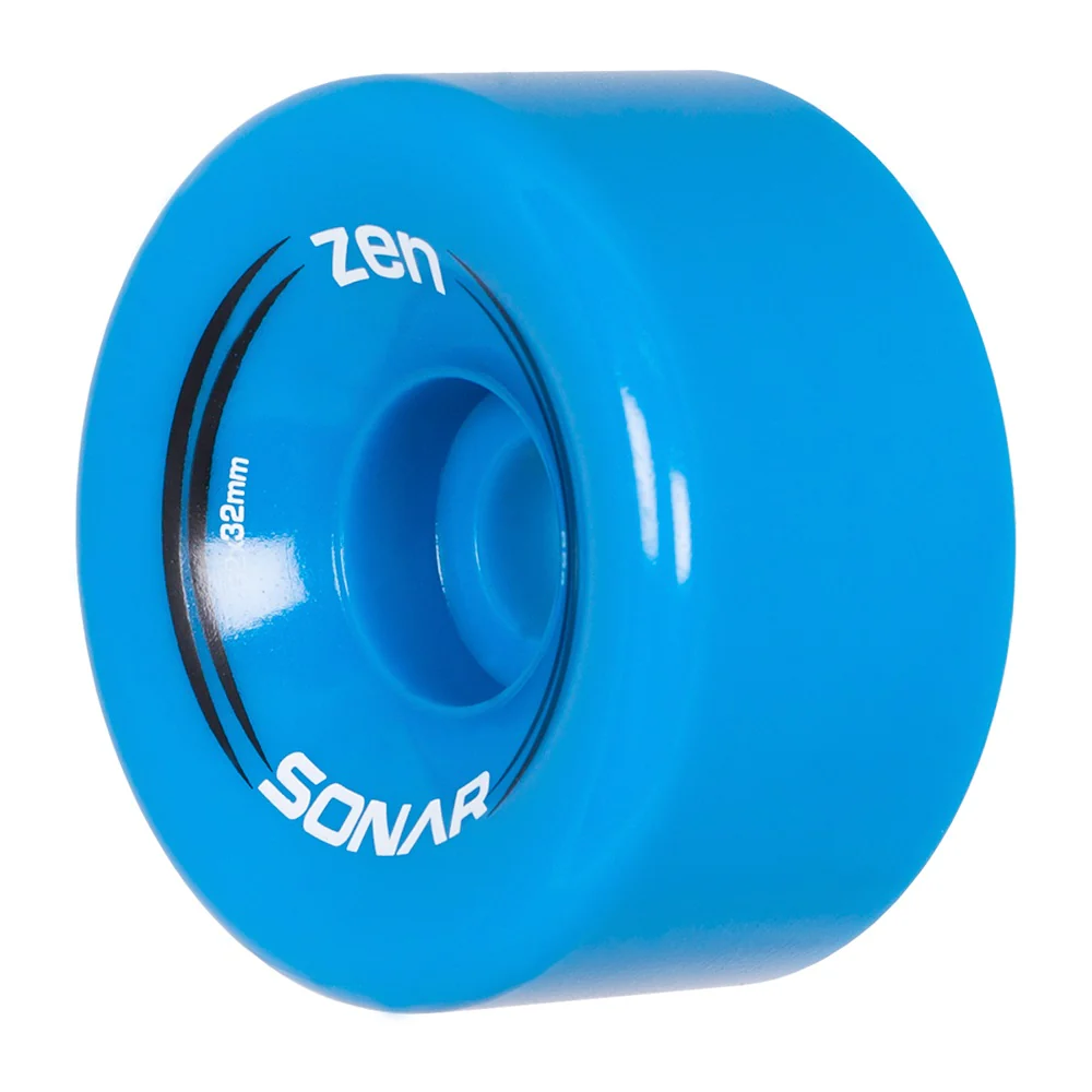 Sonar Zen Roller Skate Wheels 62mm 85a - Blue (4 Pack) - Image 2
