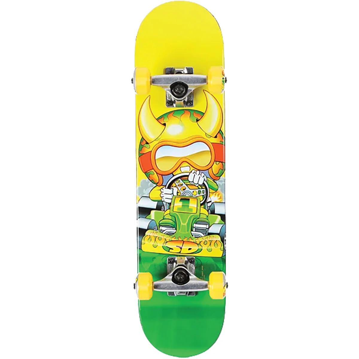 Speed Demons Go Kart Soft Top Skateboard Complete - 6.75"