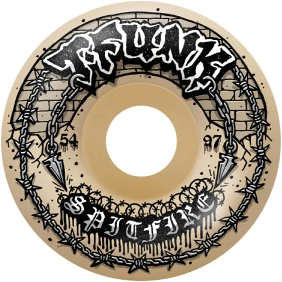 Spitfire Wheels Funkhouser F4 Radial Full Raw 54mm 97a - Natural (Set of 4)
