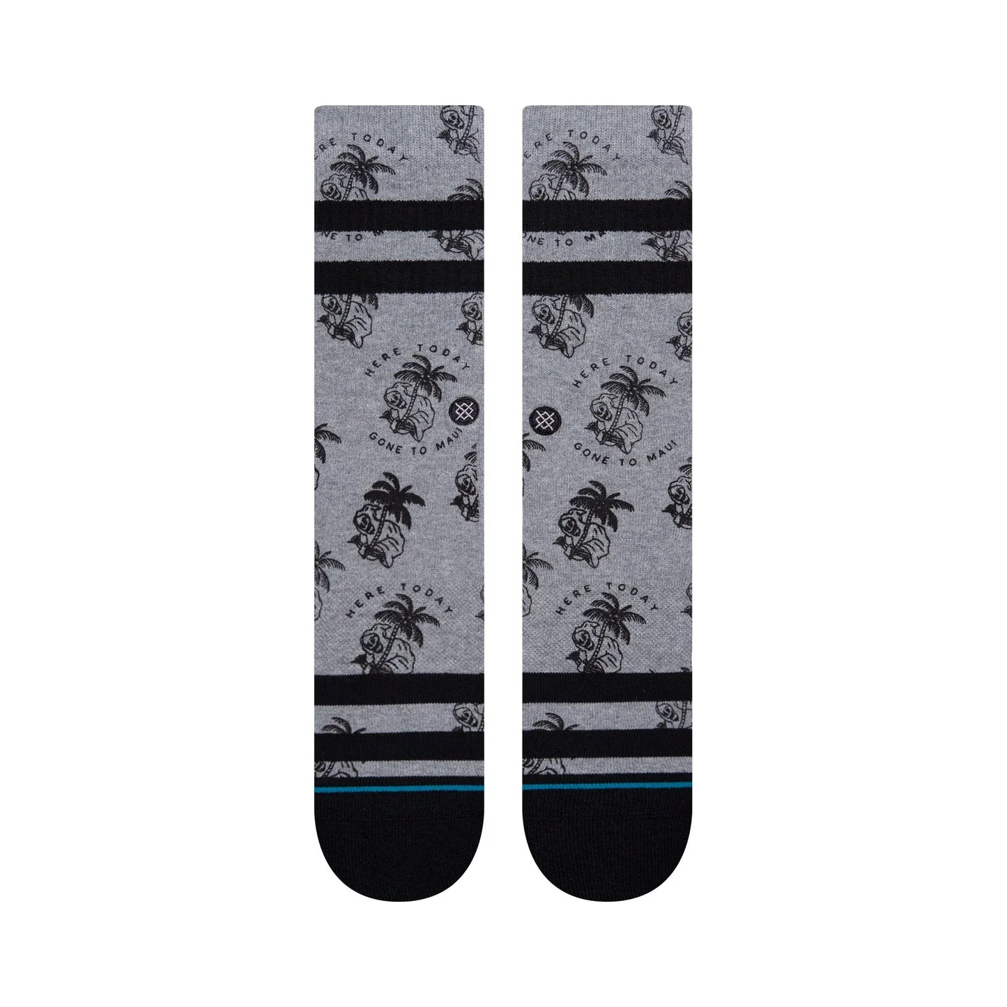 Stance Gone to Maui Crew Socks - Heather Grey - Image 2