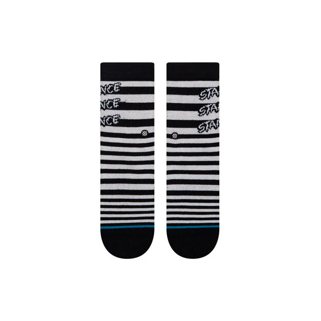 Stance Triple Stacked Kids Crew Socks - Black - Image 2