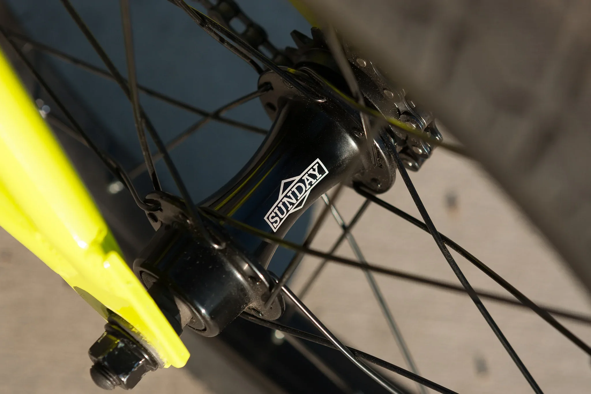 Sunday Blueprint 16″ Complete BMX Bike - Gloss Bright Yellow - Image 12