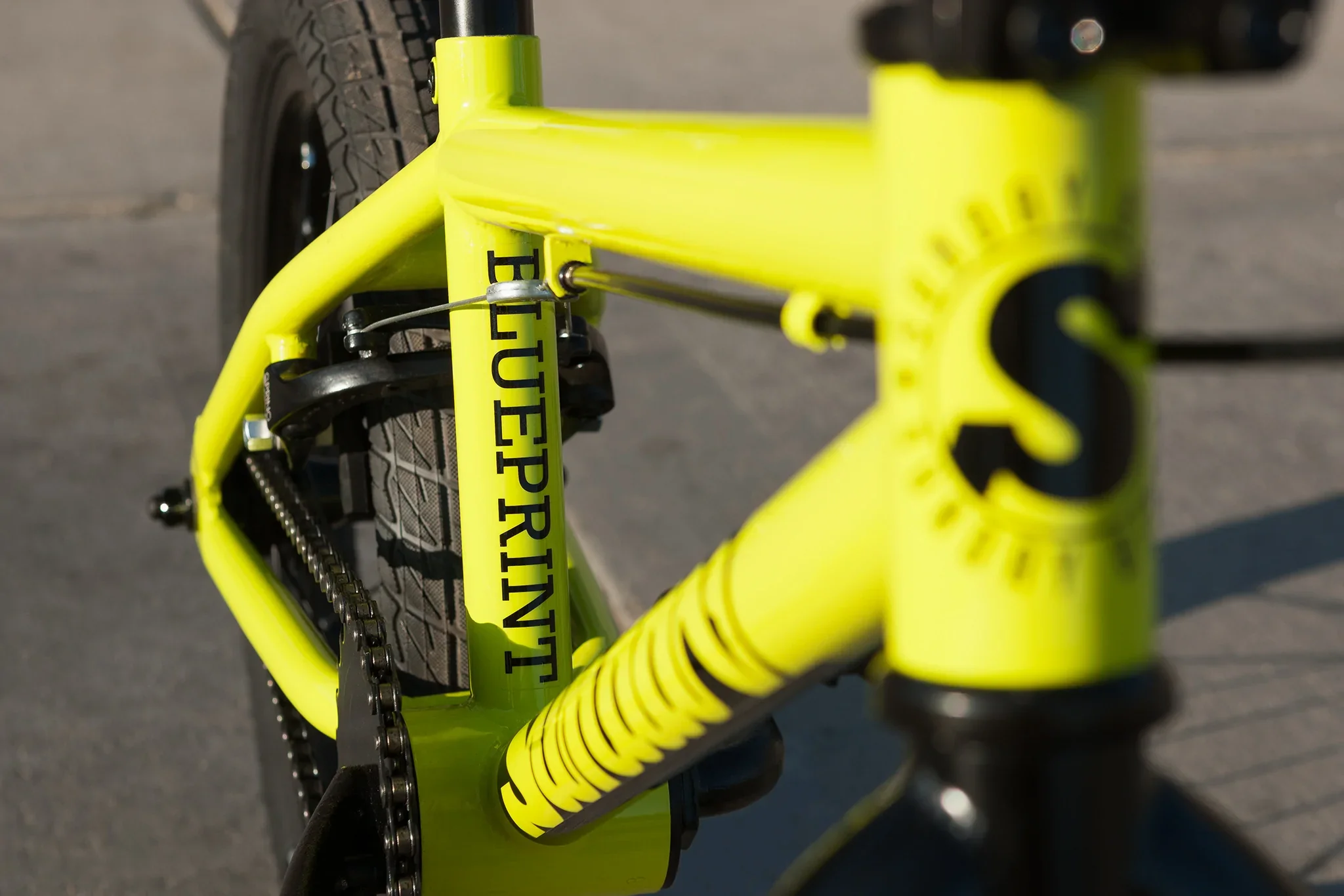 Sunday Blueprint 16″ Complete BMX Bike - Gloss Bright Yellow - Image 7