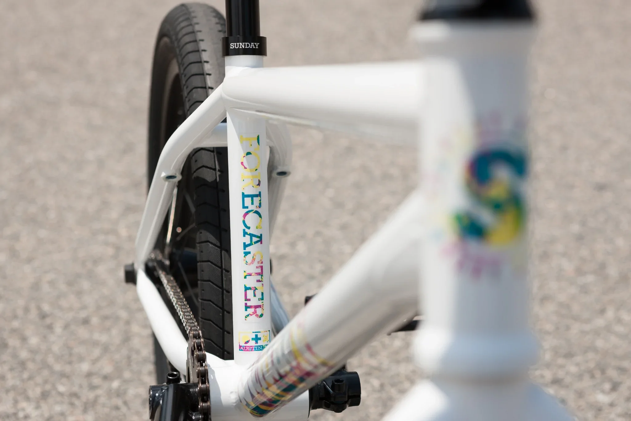 Sunday Forecaster Aaron Ross Signature 20.5″ Complete BMX Bike - Gloss White - Image 8