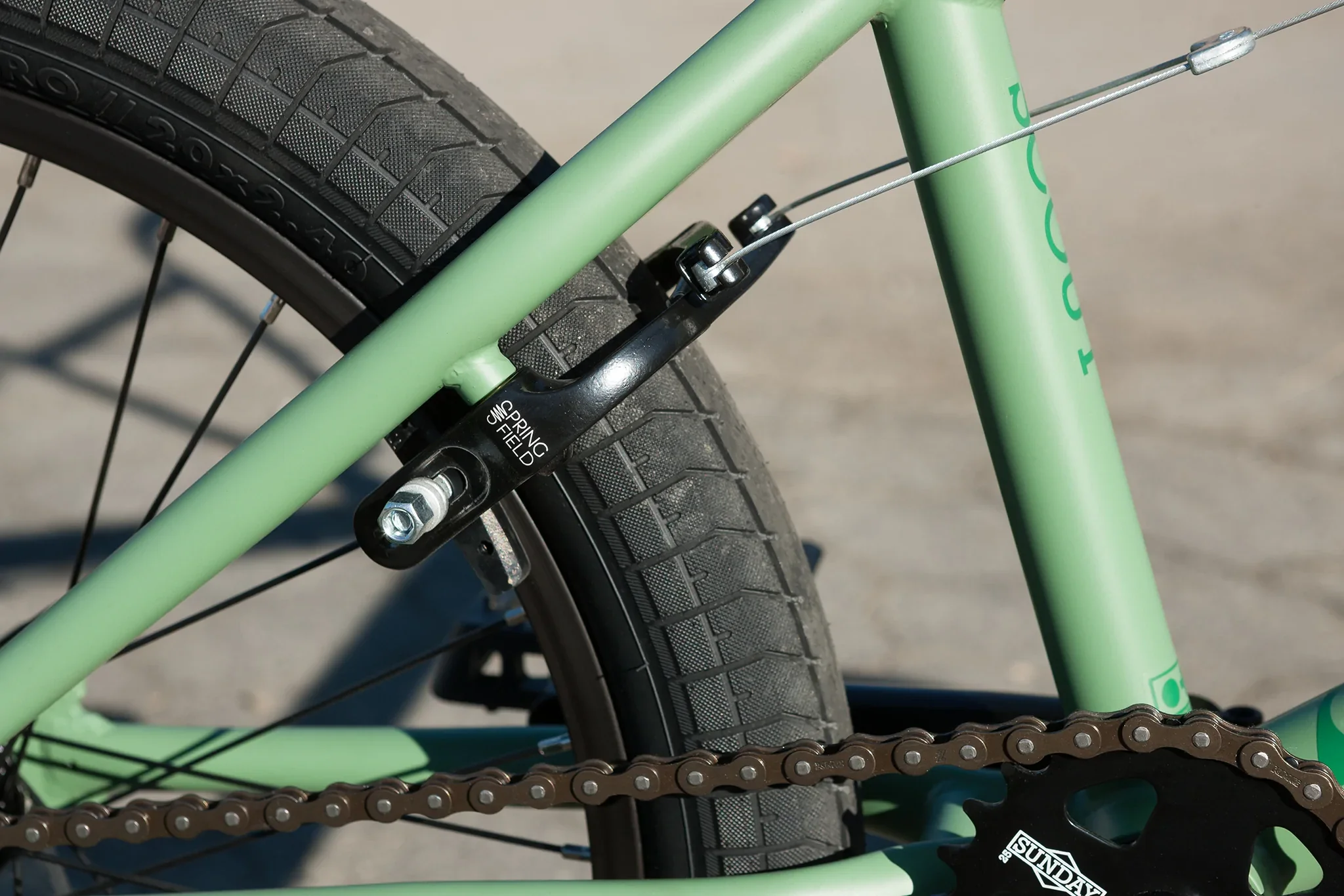 Sunday Scout 20.75″ Complete BMX Bike - Matte Sage Green - Image 9