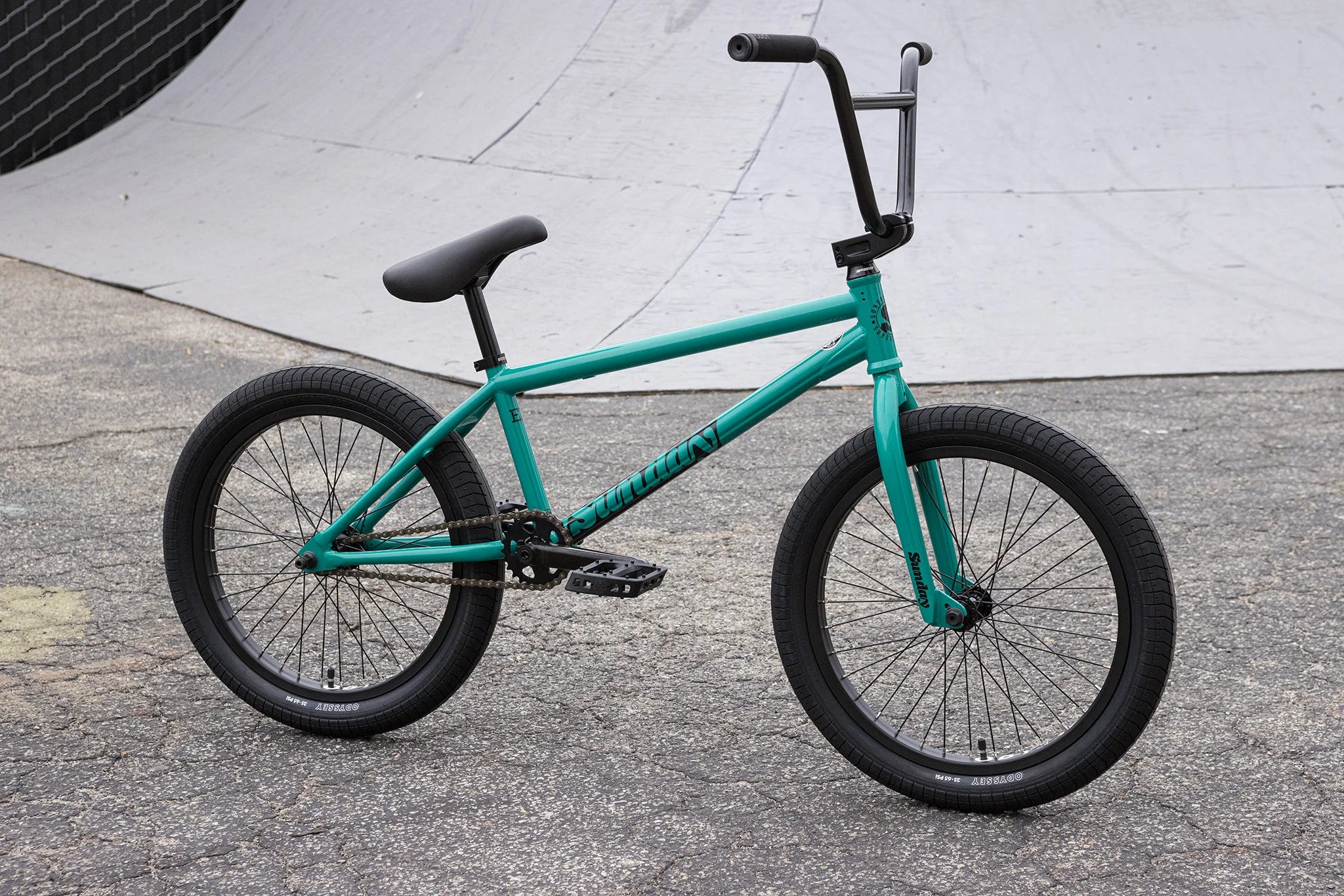 Sunday Ex (Csst) Erik Elstran Signature 21″ Complete BMX Bike - Gloss Billiard Green - Image 2