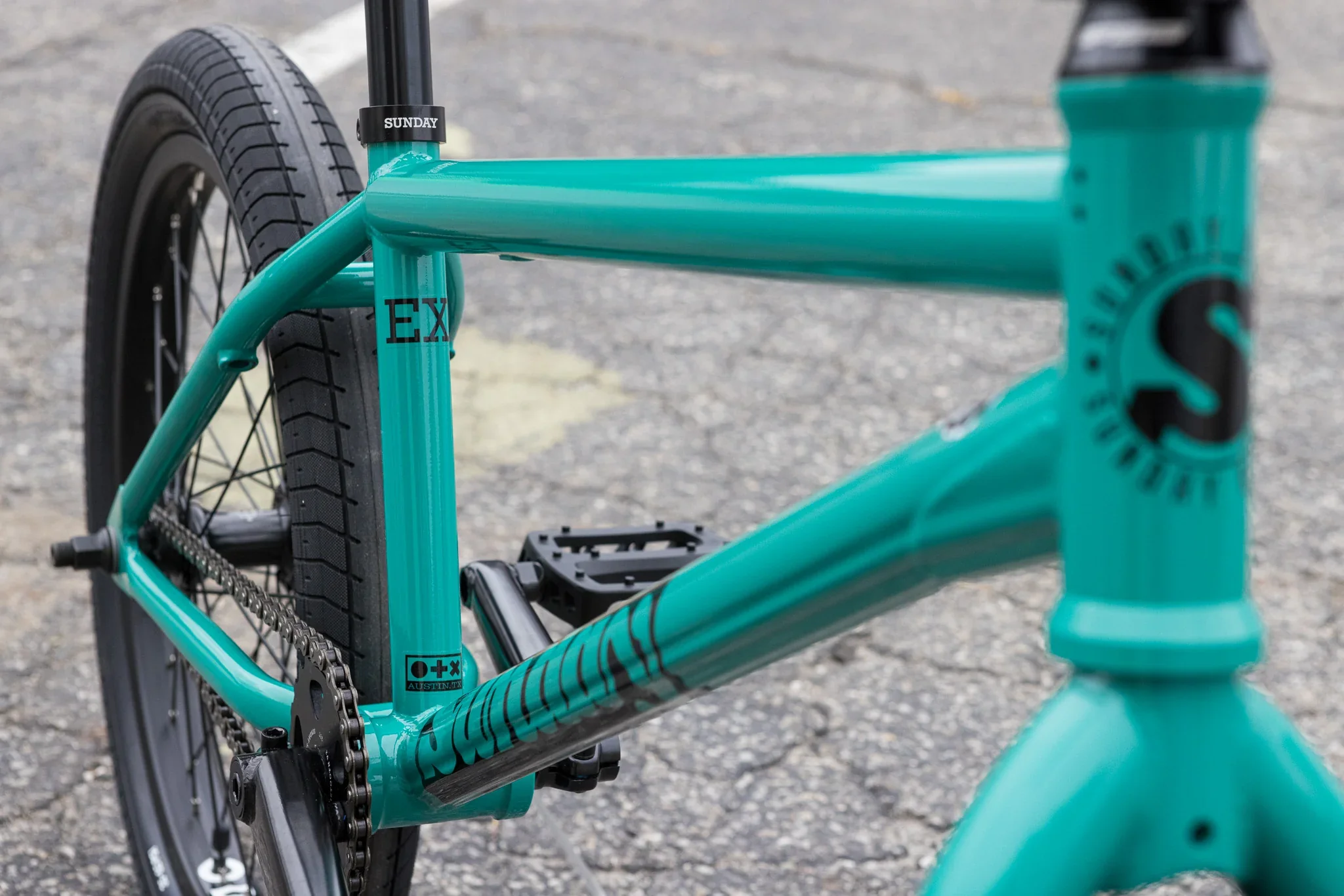 Sunday Ex (Csst) Erik Elstran Signature 21″ Complete BMX Bike - Gloss Billiard Green - Image 8