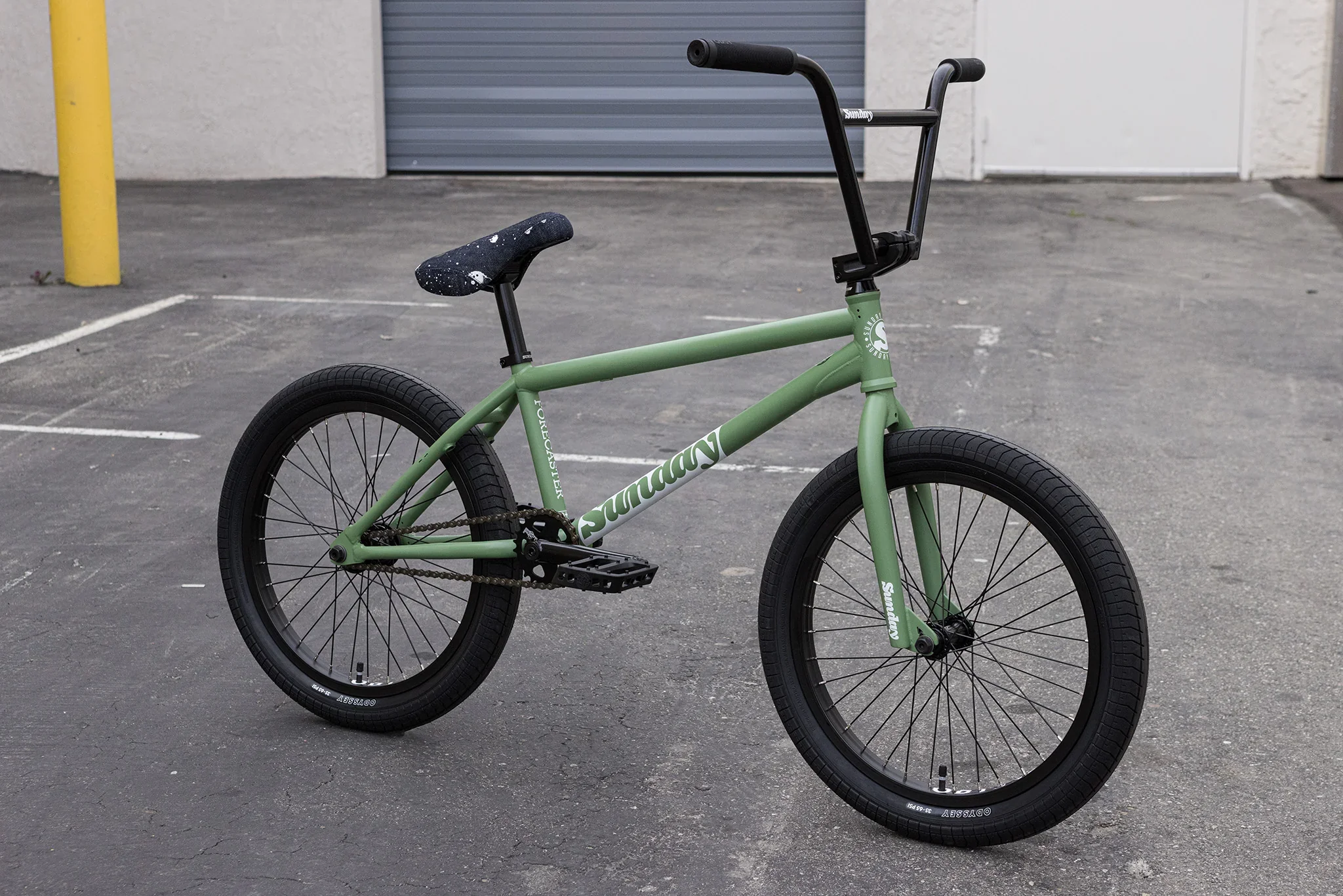 Sunday Forecaster (FC) Brett Silva Signature 20.75″ Complete BMX Bike - Matte Sage Green - Image 2