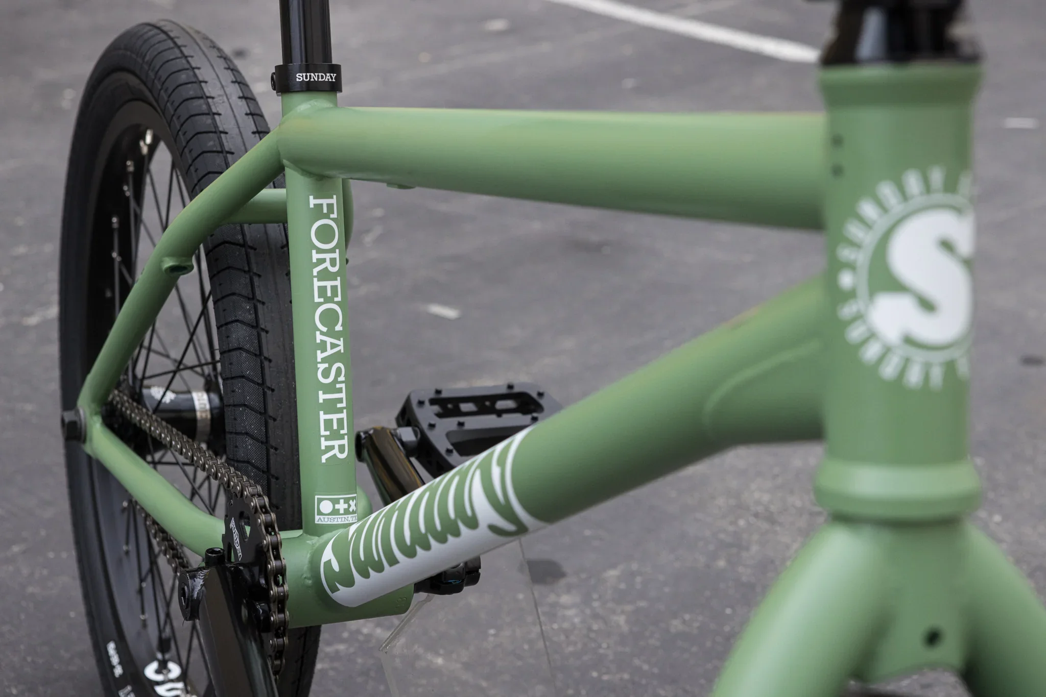 Sunday Forecaster (FC) Brett Silva Signature 20.75″ Complete BMX Bike - Matte Sage Green - Image 6