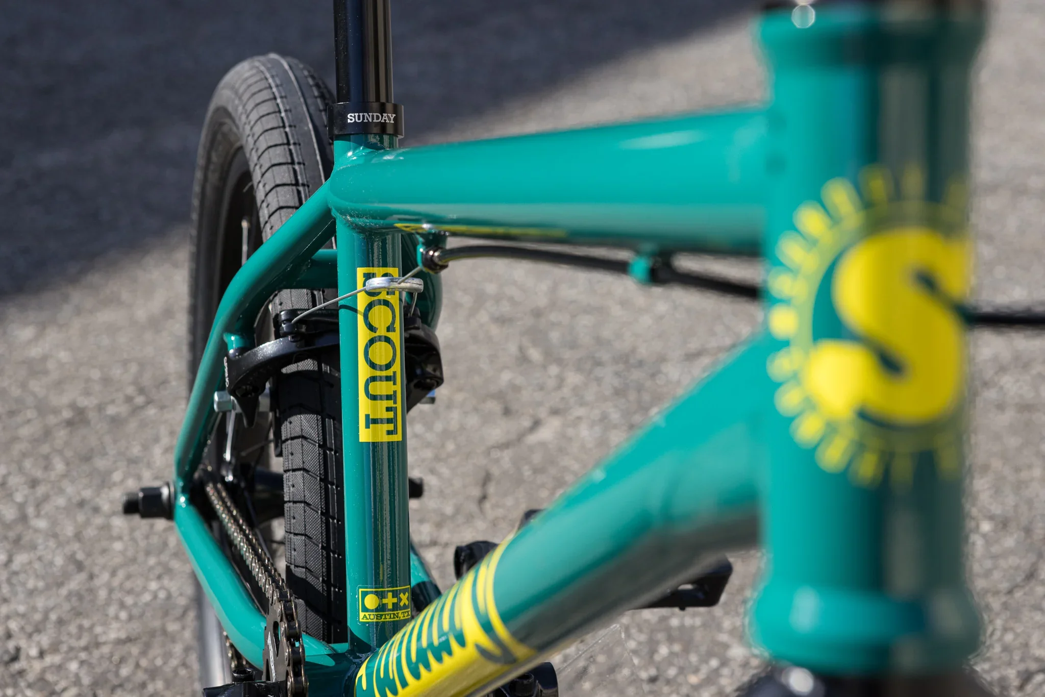 Sunday 2025 Scout 20.75″ Complete BMX Bike - Gloss Pine Green - Image 7