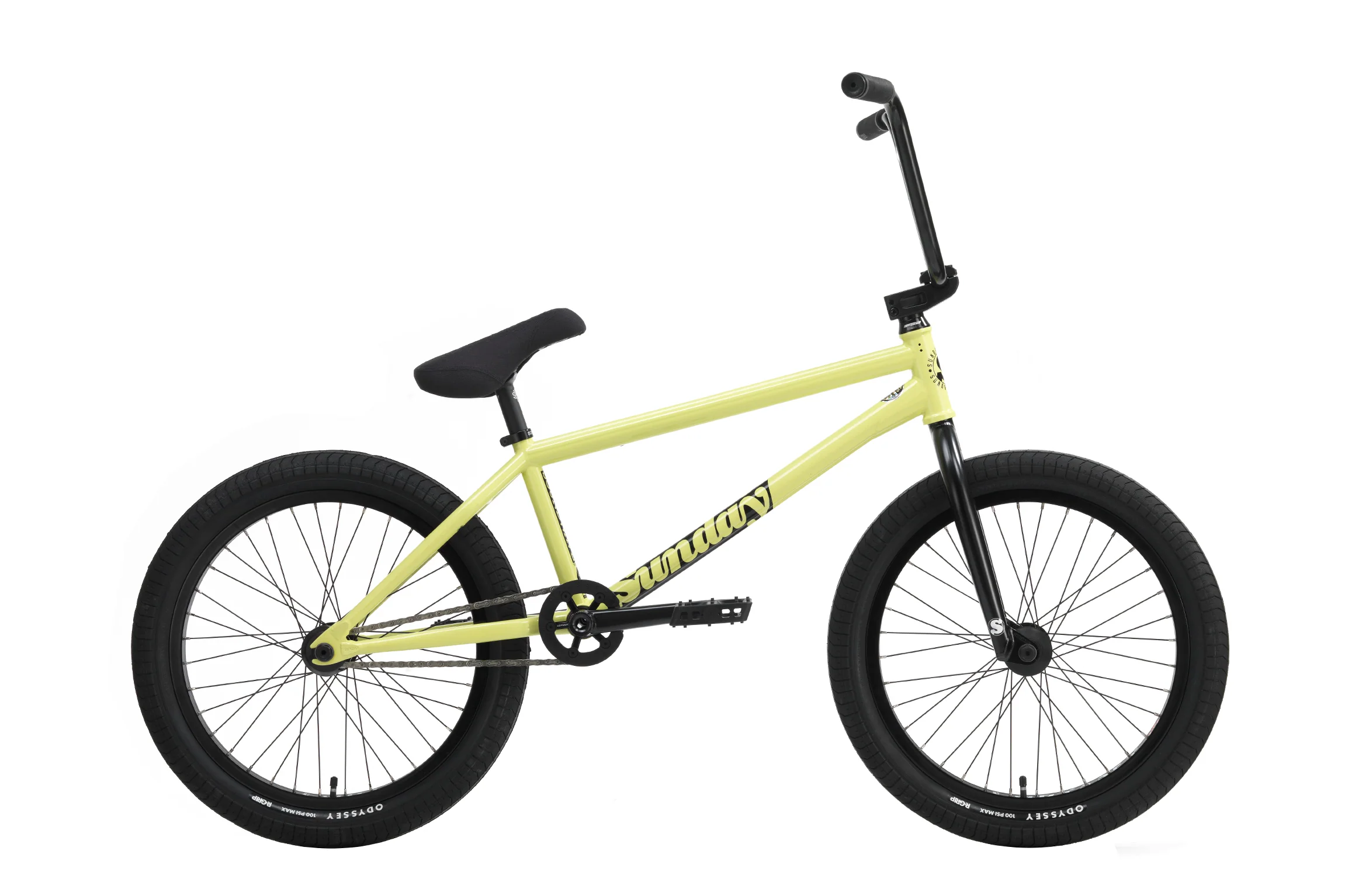 Sunday Soundwave Special (FC) 21″ Complete BMX Bike - Gloss Notepad Yellow (LHD) - Image 2