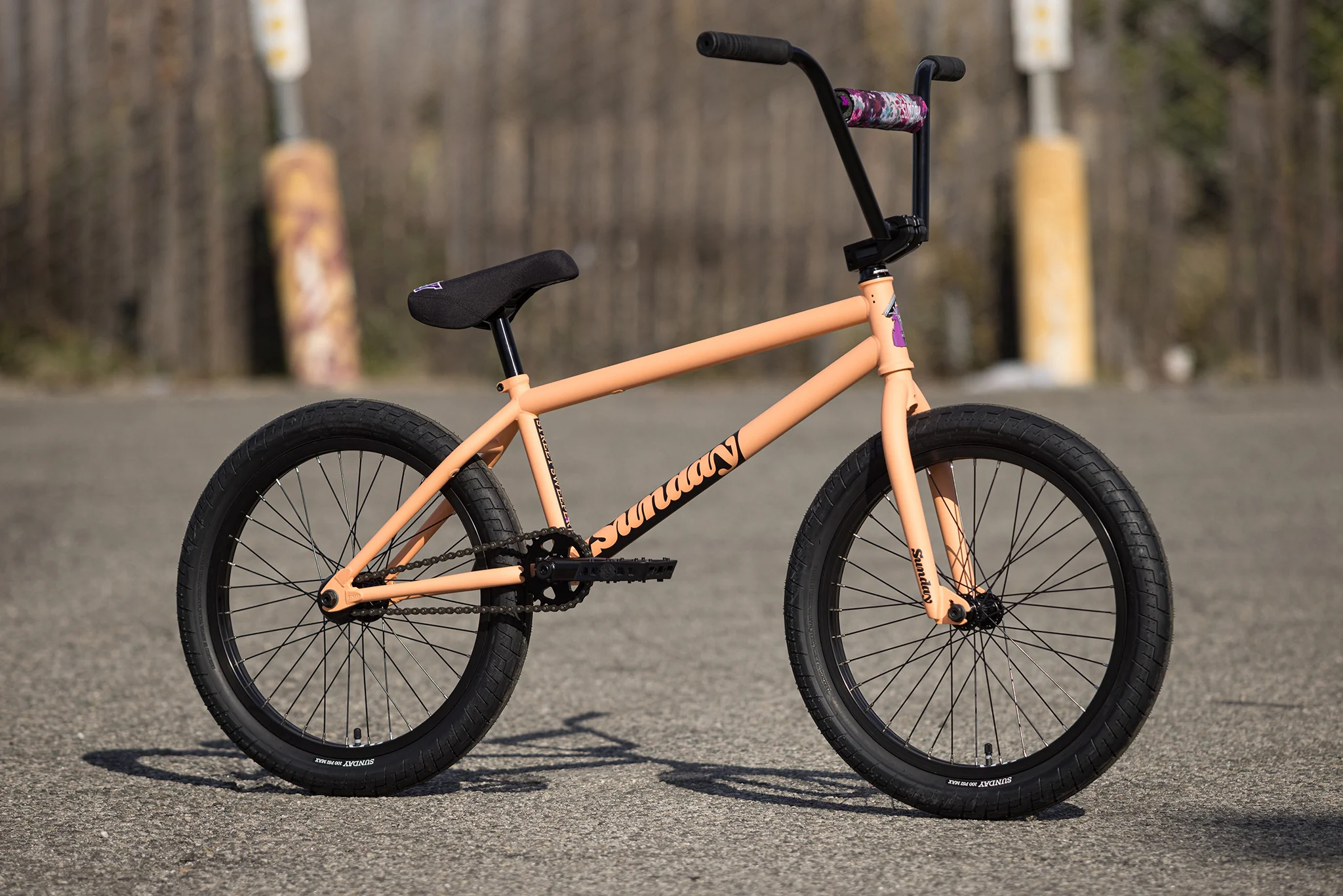 Sunday Street Sweeper (FC) Jake Seeley Signature 20.75″ Complete BMX Bike - Matte Peach (RHD) - Image 3