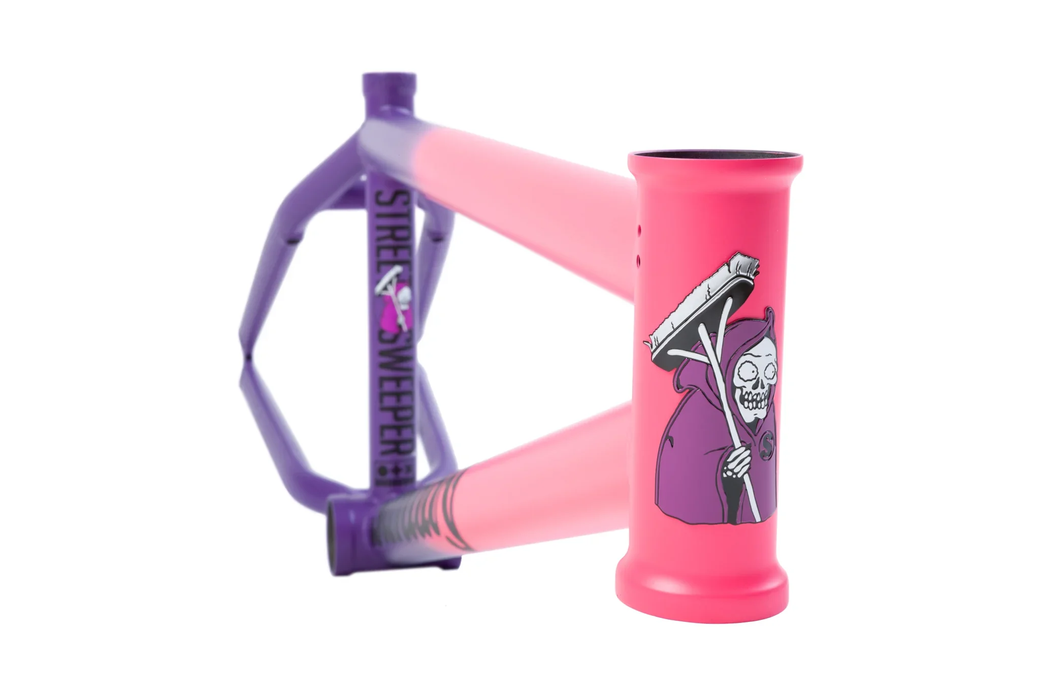 Sunday BMX Street Sweeper Frame 20.5″ - Hot Pink/Purple Fade - Image 2