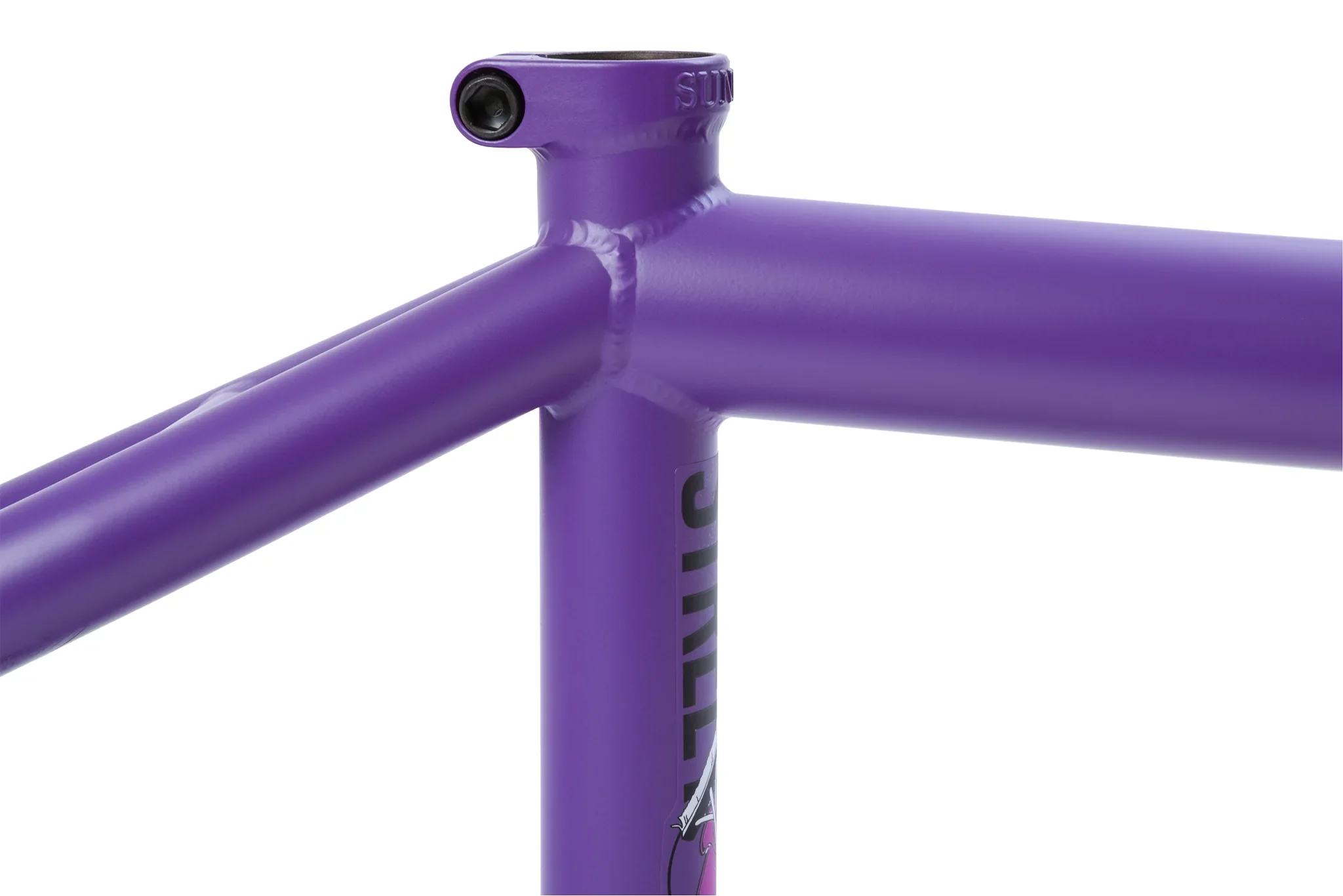 Sunday BMX Street Sweeper Frame 20.5″ - Hot Pink/Purple Fade - Image 6