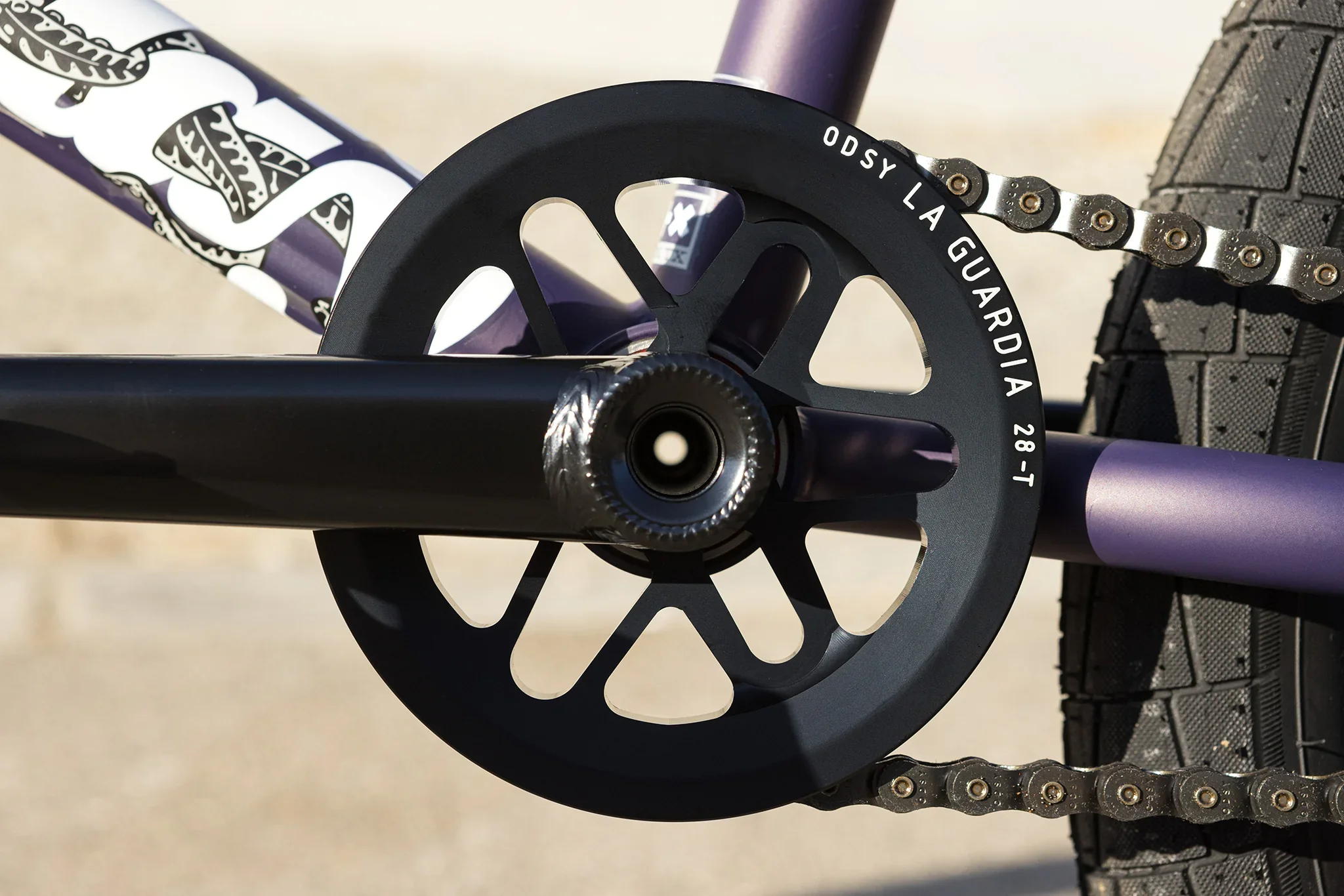 Sunday Darkwave Broc Raiford Authentic 21″ RHD Complete BMX - Matte Midnight Purple - Image 12